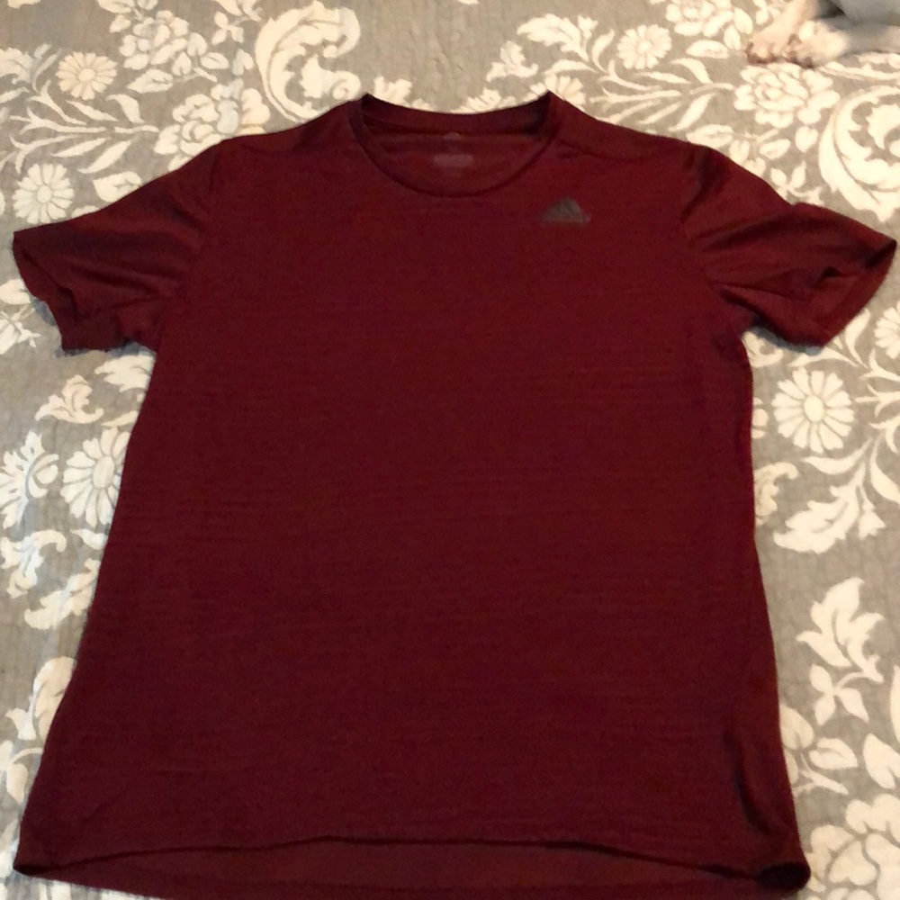 EUC Maroon Adidas Short Sleeve Tee